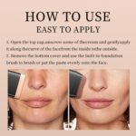 ⁦قلم كريم اساس بتغطية كاملة من لبوي لوف، مكياج كريم اساس مع فرشاة، قلم كونسيلر وكونتور يدوم طويلا بلمسة نهائية غير لامعة لتغطية العيوب وكونسيلر الوجه (#05 ديب)⁩ - الصورة ⁦8⁩