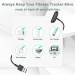 ⁦كيبل شاحن بديل لساعة فيتبيت انسباير 3: شحن سريع بطول 3.3 قدم، ملحقات سلك USB لجهاز تتبع اللياقة البدنية انسباير 3، عبوة من قطعتين⁩ - الصورة ⁦6⁩