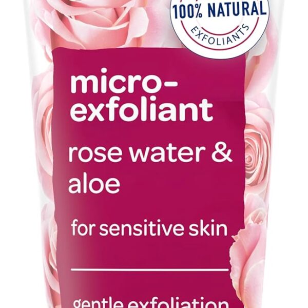 ستيفز مقشر الوجه اللطيف لتنعيم الوجه الخاص بنا مع ماء الورد والصبار مصنوع من مقشرات طبيعية بنسبة 100%، خالي من البارابين والزيوت، تم اختباره من قبل اطباء الجلدية، 6 اونصة