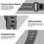 ⁦سوار رياضي بديل من السيليكون الناعم بدون فجوات متوافق مع ساعة سامسونج جالاكسي الترا للرجال والنساء⁩ - الصورة ⁦6⁩
