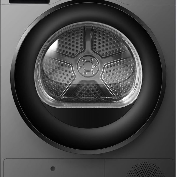 هايسينس مجفف بمضخة حرارية 9 كجم مع اتصال واي فاي، 15 برنامج، تجفيف بالذكاء الاصطناعي، العناية بالحساسية، مضاد للتجعد، غسيل سريع، تنظيف الاسطوانة، DH3S902BT