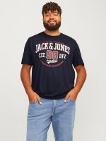⁦JACK & JONES Mens LOGO TEE SS O-NECK 2 COL AW24 S PLS Modern (pack of 1)⁩ - الصورة ⁦2⁩