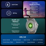 ⁦بوت ساعة لونار ديسكفري بشاشة HD مقاس 1.39 انش (3.5 سم)، تنقل بالتناوب، استوديو وجه ساعة يمكنك تركيبه بنفسك، مكالمات بلوتوث، طوارئ اس او اس، صينية كيو ار، ساعة ذكية للرجال والنساء (تشيري بلوسوم)⁩ - الصورة ⁦3⁩