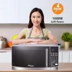 ⁦سوبر جينيرال فرن ميكروويف 30 لتر SGMG934RCS، ميكروويف متعدد الوظائف مع شواية وحمل حراري وشواية، جزء داخلي من الستانلس ستيل، تحكم رقمي، 21.7×18.3×12.9 انش (العرض×العمق×الارتفاع)، فضي⁩ - الصورة ⁦2⁩