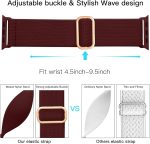⁦يو بيك اساور قابلة للتمدد متوافقة مع سوار ساعة ابل 40 ملم 38 ملم 41 ملم 42 ملم 44 ملم 45 ملم 46 ملم 49 ملم للنساء والرجال، اساور رياضية مرنة مقاومة للماء لساعة اي ووتش سلسلة 10 9 8 7 6 5 4 3 SE الترا⁩ - الصورة ⁦3⁩