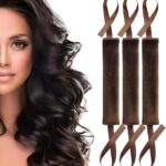 3 قطع من اداة تجعيد الشعر بدون حرارة مع شريط، قضيب للنوم طوال الليل، شريط راس كبير ناعم للشعر القصير والطويل، تمويج الشعر الطبيعي