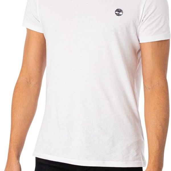 تيمبرلاند تي شيرت دنستان ريفر جيرسي برقبة دائرية ضيقة للرجال