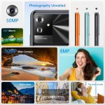 ⁦كوبت جوال نوت 21 غير مقفل بنظام اندرويد 13، ذاكرة RAM 12GB (6GB+6GB ممتدة)، ذاكرة روم 128GB، بطارية 5200mAh، شاشة 6.55 انش HD+، كاميرا خلفية 50MP، ثنائي شرائح الاتصال (اسود)⁩ - الصورة ⁦6⁩