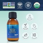 ⁦كوين اوف ذا ثرونز زيت الخروع الذهبي العضوي | نقي 100% للشعر والبشرة والاظافر والحواجب والرموش | خالٍ من الهكسان | معتمد من وزارة الزراعة الامريكية [3.38 اونصة (100 مل)]⁩ - الصورة ⁦5⁩