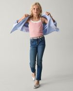 ⁦بنطلون جينز ضيق للغاية للبنات الصغيرات من ذا تشلدرنز بلايس (قطعة واحدة)⁩ - الصورة ⁦2⁩