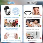 ⁦تامبيي قناع وجه في ار للاستعمال مرة واحدة متوافق مع اوكيولوس ميتا كويست 3 لواجهة الوجه كويست 2، ملحقات لاوكولوس كويست 3 (50 قطعة، ابيض)⁩ - الصورة ⁦3⁩