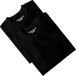 ⁦تي شيرتات للازواج من هانج اوت هاب Hangout-Hub024$P للازواج | تيشيرت مطبوع عليه The Boss The Real Boss | تي شيرت بقبة دائرية للرجال والنساء (عبوة من قطعتين، قطن، نصف كم)⁩ - الصورة ⁦6⁩