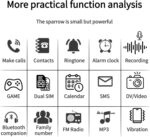 ⁦هواتف محمولة اساسية لكبار السن والاطفال من وينجوي، هواتف غبية غير مقفلة بدون انترنت - مع ازرار كبيرة، MP3، MP4، كاميرا، مصباح يدوي، اس او اس، اخضر⁩ - الصورة ⁦7⁩