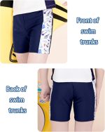 ⁦شورت سباحة للاولاد من بيجثري، شورت سباحة للاولاد بعمر 3-6 سنوات، شورت سباحة برباط سحب لحفلات حمام السباحة⁩ - الصورة ⁦2⁩