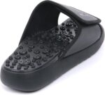 ⁦BALLOP Mamuring Acupressure Beige Slide Sandals for Men Women - Foot Massage Slipper with Asymmetric Reflexology Points & Arch Support for Pain Relief and All-Day Comfort⁩ - الصورة ⁦5⁩