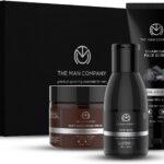 ذا مان كومباني مجموعة ديتان للوجه - غسول الوجه بالفحم، مقشر الفحم، كريم ترطيب الوجه اليومي، افضل عناية بالديتان - عبوة من 3 قطع