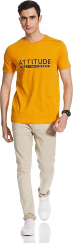 ⁦تيشيرت بقصة عادية للرجال من أمازون براند - سيمبول⁩ - الصورة ⁦5⁩