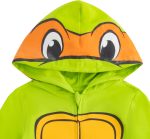 ⁦نيكيلوديون زي تنكري بغطاء للراس للاولاد الصغار والكبار بتصميم سلاحف النينجا ليوناردو من تينيج ميوتانت⁩ - الصورة ⁦3⁩