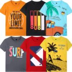 تيشيرت للاولاد من تي 2 اف، BYS-TSRT-01 (عبوة من 6 قطع)