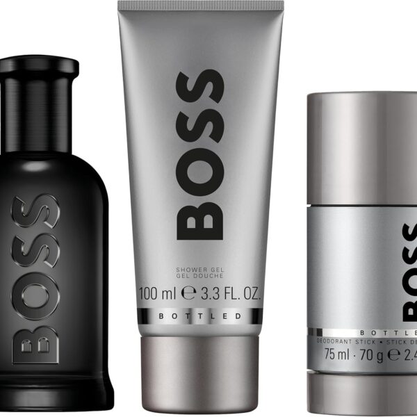 مجموعة هدايا عطر بوس بوتلد من 3 قطع للرجال من بوس