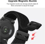 ⁦سوار نايلون لساعة شاومي ريدمي 5 اكتيف/5 لايت، 22 ملم مرن وقابل للتعديل وقابل للتمدد لساعة ريدمي ووتش 5 اكتيف⁩ - الصورة ⁦3⁩