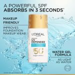 ⁦L’Oréal Paris UV Defender Aquafusion Daily Water Gel Sunscreen SPF50+ PA++++, Defends from all UV aging signs, Absorbs in 3 Seconds, 50ml⁩ - الصورة ⁦3⁩