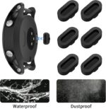 ⁦سدادة غبار من السيليكون من جارمين لفينيكس 8/7/7S/7X 5/5S/5X بلس/6S 6 6X، واقي منفذ شاحن مضاد للغبار متوافق مع جارمين فينو 2/فيفو اكتيف 3/4/انستنكت 2/فوررنر 45S/245/945 (6 اسود)⁩ - الصورة ⁦5⁩