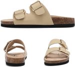 ⁦اريجو بيلو صندل نسائي عصري من الفلين بابزيم قابل للتعديل للاستخدام الداخلي والخارجي مقاس 36-41⁩ - الصورة ⁦3⁩