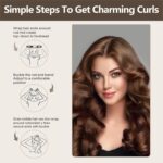 ⁦3 قطع من اداة تجعيد الشعر بدون حرارة مع شريط، قضيب للنوم طوال الليل، شريط راس كبير ناعم للشعر القصير والطويل، تمويج الشعر الطبيعي⁩ - الصورة ⁦8⁩