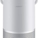 مكبر صوت محمول ذكي من بوس بتصميم مقاوم للماء مع صوت واسع 360 درجة وبلوتوث واي فاي واير بلاي 2 بلون فضي لوكس