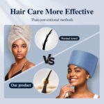 ⁦جهاز بخار لمعالجة قبعة الشعر للترطيب العميق - قبعة حرارية ساخنة للرأس⁩ - الصورة ⁦3⁩