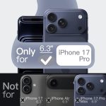 ⁦جيتك جراب سيليكون مغناطيسي لموبايل ايفون 17 برو 6.3 انش، متوافق مع ماج سيف، ملمس ناعم حريري، غطاء جوال ممتص للصدمات مع حماية عدسة الكاميرا (ازرق داكن)⁩ - الصورة ⁦2⁩