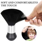 ⁦فرشاة رقبة للحلاقين من يلانجين، فرشاة للرقبة لتصفيف الشعر، فرشاة تنظيف للحلاق، فرشاة شعر ناعمة لصالونات الحلاقة ومصففي الشعر - لون اسود⁩ - الصورة ⁦4⁩