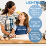 ⁦خطاف عجين مع عاكس للعجين بلون ابيض لمحضر الطعام بوش I خطاف بديل مناسب لبوش MUM4 وMUM5 I مكشطة خطاف العجين لمحضر الطعام I ملحقات بوش MUM4/MUM5⁩ - الصورة ⁦4⁩