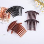 ⁦مشط شعر للعرائس من توفيكو، 6 قطع، امشاط جانبية للشعر بسبعة جوانب بلاستيكية محكمة الاغلاق، اداة مجعدة ودبابيس كثيفة مضفرة لكعكة ابدو⁩ - الصورة ⁦9⁩