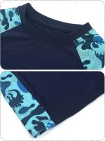 ⁦ماو بدلة سباحة للاولاد للحماية من الطفح الجلدي بعامل حماية من الاشعة فوق البنفسجية 50+، طقم ملابس سباحة من 3 قطع للحماية من الشمس⁩ - الصورة ⁦5⁩