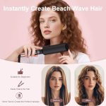 ⁦اداة تجعيد الشعر من ويفر، مكواة تجعيد الشعر، مكواة تمويج الشعر، اداة تمويج شعر صغيرة بحجم مناسب للسفر، مع 5 درجات حرارة، مضادة للحروق، ايقاف تلقائي 30 متر للمواعدة، اسود للاستخدام اليومي⁩ - الصورة ⁦4⁩