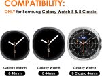⁦NewWays Milanese Stainless Steel Metal Bracelet for Samsung Galaxy Watch 8 Classic 46 mm/Watch 8 44 mm 40 mm⁩ - الصورة ⁦3⁩