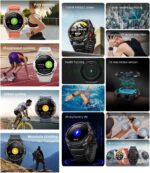 ⁦مايبرو ساعة ذكية رياضية جي اس اكتيف 1.3 انش اموليد 4 بي دي مراقبة معدل ضربات القلب 10 محاور مستشعر حركة مقاومة للماء 5 ايه تي ام GPS تحديد المواقع الاقمار الصناعية، 150 وضع 20 يوم ساعة ذكية بيتري لايف⁩ - الصورة ⁦7⁩