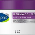 قناع الطين سيتافيل برو من ديرماكونترول، قناع وجه تنقي بالطين البنتونيتي للتخلص من الرؤوس السوداء والمسام، مصمم للبشرة الدهنية والحساسة، سعة 85 جرام