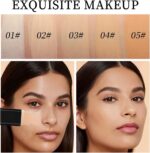 ⁦قلم كريم اساس بتغطية كاملة من لبوي لوف، مكياج كريم اساس مع فرشاة، قلم كونسيلر وكونتور يدوم طويلا بلمسة نهائية غير لامعة لتغطية العيوب وكونسيلر الوجه (#05 ديب)⁩ - الصورة ⁦3⁩