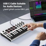 ⁦كابل طابعة يو اس بي نوع سي الى بي بطول 1 متر من يوجرين، كيبل طابعة كانون، اتش بي، سلك نوع بي متوافق مع ماك بوك الجديد، ديل اكس بي اس 15 13، اتش بي سبكتر X2، جوجل كروم بوك بيكسل، مايكروسوفت سيرفس برو⁩ - الصورة ⁦7⁩