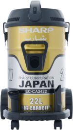 ⁦مكنسة كهربائية بتصميم اسطواني 2400 واط بسعة 22 ليتر من شارب EC-CA2422-Z⁩ - الصورة ⁦4⁩