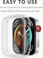 ⁦جراب ساعة واقي شاشة متوافق مع ساعة هواوي فيت 4، غطاء ساعة رفيع للغاية من البولي يوريثين الحراري عالي الدقة (5 قطع)⁩ - الصورة ⁦3⁩