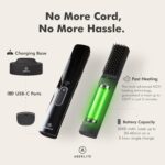 ⁦ابرليتي مكواة فرد الشعر اللاسلكية من جو 2 للحية والشعر، مشط اسنان بدون الم لترطيب ايوني متطور، مكواة فرد الشعر اللاسلكية، مشط فرشاة تسخين⁩ - الصورة ⁦3⁩