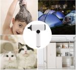 ⁦جوشيدا مجفف شعر لاسلكي بشاشة رقمية، مجفف شعر قابل لاعادة الشحن بمنفذ USB بـ3 سرعات مع فوهة، مجفف شعر محمول للسفر والسكن والتخييم في الهواء الطلق⁩ - الصورة ⁦5⁩