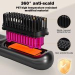 ⁦فرشاة فرد الشعر اللاسلكية من جويز، فرشاة فرد صغيرة محمولة مع 5 اعدادات لدرجة الحرارة، فرشاة تصفيف الشعر قابلة لاعادة الشحن للحصول على شعر ناعم وحريري، مثالية للاستخدام المنزلي والسفر⁩ - الصورة ⁦8⁩