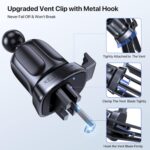 ⁦ميراكايس حامل موبايل للسيارة 4 في 1 للسيارة، حامل جوال للسيارة للتابلوه وفتحة التهوية والزجاج الامامي، متوافق مع ايفون 14 برو ماكس 13 12 11 وسامسونج S23 وشاومي وجوجل والمزيد⁩ - الصورة ⁦5⁩