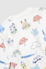 ⁦بلو زوو طقم شورت وسويت شيرت للبنات الصغيرات⁩ - الصورة ⁦5⁩