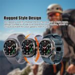 ⁦سوار رياضي بديل من السيليكون الناعم بدون فجوات متوافق مع ساعة سامسونج جالاكسي الترا للرجال والنساء⁩ - الصورة ⁦2⁩